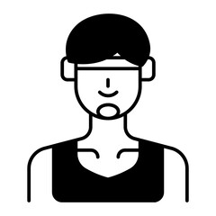 wrestler black fill icon