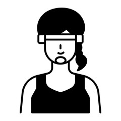 wrestler black fill icon