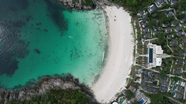 Aerial view of Koh Racha Yai in Phuket, Thailand