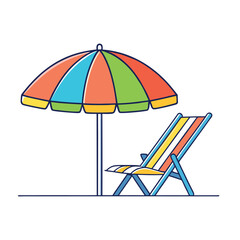 Relaxing Beach Scene with Umbrella and Drink - Ideal for Summer Promotions and Travel Websites