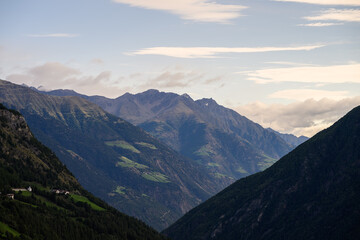 Morgenblick in die Berge