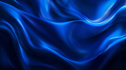 Obraz premium A deep blue background with a smooth blend of colors, perfect for posters, banners, and designs. It has a rich and luxurious look, like something you'd see in a royal setting.