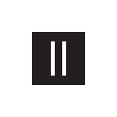 Pause icon, vector illustration. Flat design style. vector pause icon illustration isolated on white background, pause icon Eps10. pause icons graphic design vector symbols.