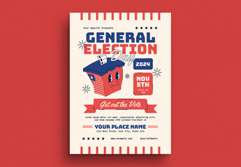 Retro US Election Flyer