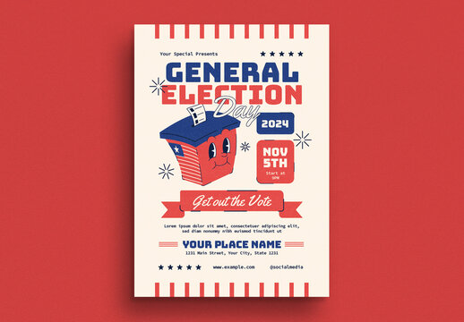 Retro US Election Flyer