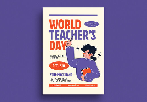 World Teacher Day Event Flyer