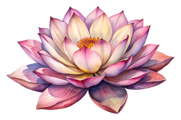 pink lotus flower on transparent background