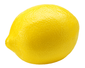 Lemon whole isolated on white background, full depth of field