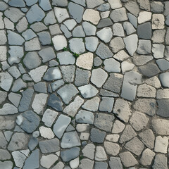 floor texture, stone pavement, pattern road