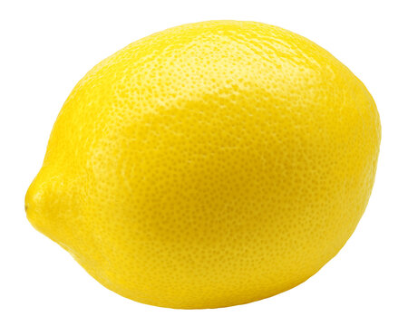 Lemon whole isolated on white background, full depth of field