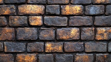 Obraz premium Beautiful Rustic Brick Wall with a Weathered Look Perfect for Backgrounds and Textures in Design Projects
