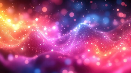 Soft Blur Bokeh Light Effect in a Pastel Gradient for Backgrounds and Overlays