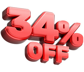 34% off Discount Sale