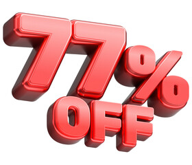 77% Off Sale Discount