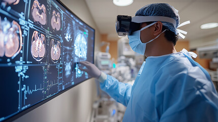 Ultra-clear shot of a brain-computer interface in use