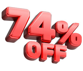 74% Off Discount Sale