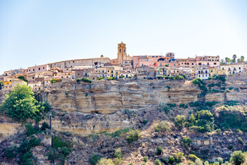 Naklejka premium View at the Santa Severina village in southern Italy