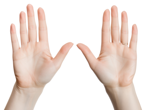 PNG Hand finger white background gesturing.