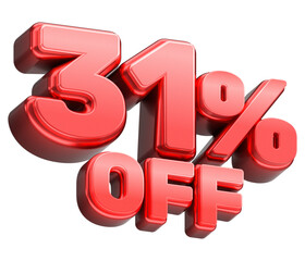 31% Off Sale Discount