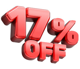 17% Off Discount Sale