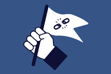 Freedom independence chain break illustration