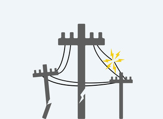 Power outage no electricity illustration