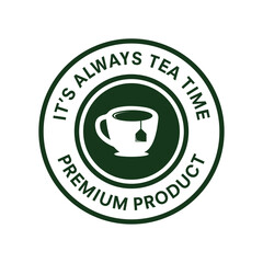tea logo vector template illustration design