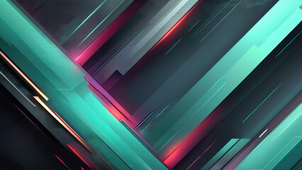 Fototapeta premium Futuristic Abstract Gradient with Deep Emerald, Charcoal Gray, Dark Plum, and Matte Black in a Sophisticated Blend