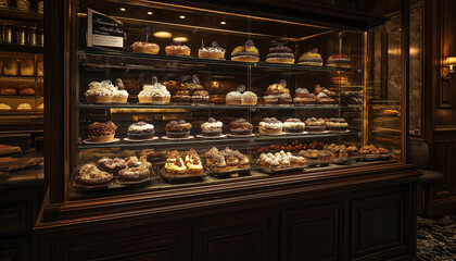 Gourmet French pastry collection no people indoors