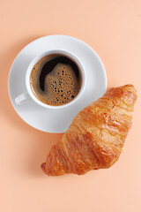 Croissant and coffee