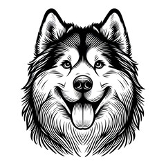 Naklejka premium husky dog 