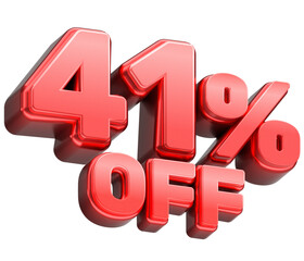 41% off discount