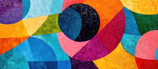 Abstract composition featuring vibrant colors Contemporary abstract background with dynamic shapes Artistic abstract painting highlighting unique textures