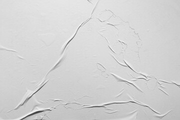 White wheat paste poster style texture background with pyramid composition