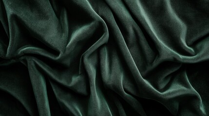 Fototapeta premium Dark Green Velvet Texture Background