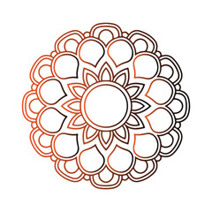 Simple mandala design for pattern design with hand drawn.