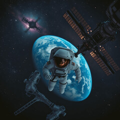 astronaut on the moon