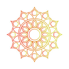 Simple mandala design for pattern design with hand drawn.