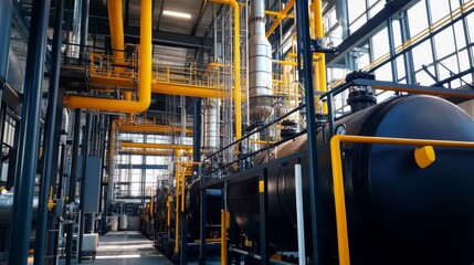 Production of biochar, syngas, and oils via pyrolysis of organic biomass in specialized facilities with a clean aesthetic. Elevated thermal decomposition method