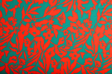 Colorful vintage pattern textile fabric background, realistic and detailed fabric. botanical floral...
