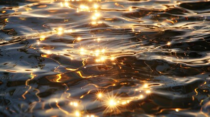 The evening sunlight reflecting on the water resembles a person s emotions