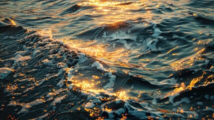 The evening sunlight reflecting on the water resembles a person s emotions