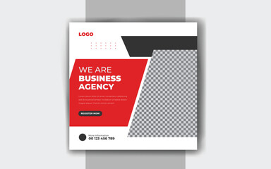 Business social media post Digital marketing banner template