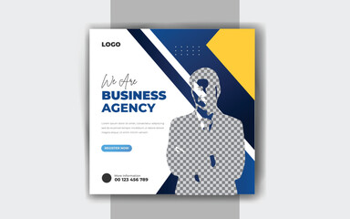 Business social media post Digital marketing banner template