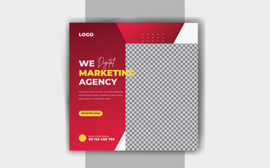 Business social media post Digital marketing banner template