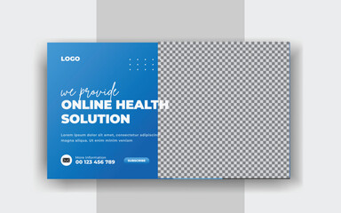 medical you tube thumbnail design protection template and virus buying
