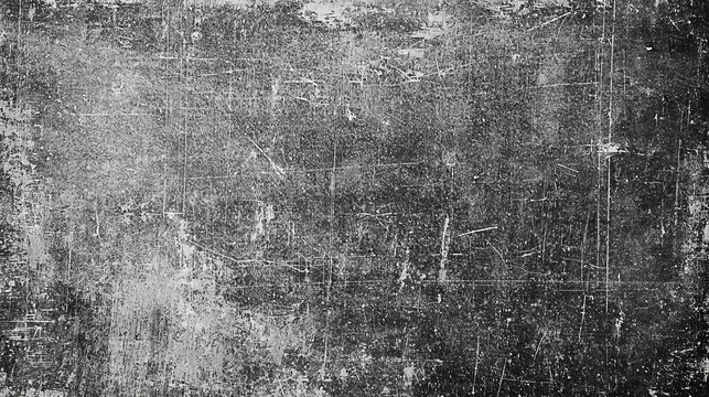 Abstract Black and White Scratched Texture, grunge, background, distressed