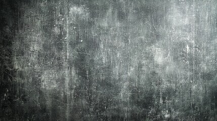 Distressed Black Surface with White Scratches and Marks, Texture, Background, Grunge, Abstract