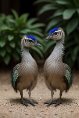 Obraz premium Baby Peacocks
