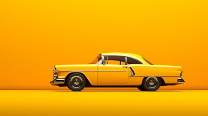 Yellow on Yellow: Classic Car Art